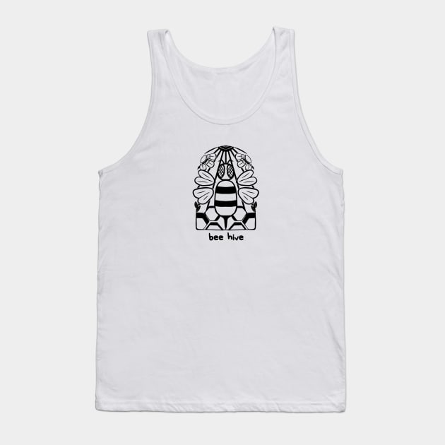 Bee Hive Tank Top by inzaki_lab